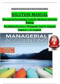 Managerial Accounting Tools for Business Decision Making&comma; 9th Edition Solution Manual by Jerry J&period; Weygandt&comma; Paul D&period; Kimmel&comma; Verified Chapters 1 - 14&comma; Complete Newest Version