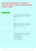 Texas Code Enforcement Exam &sol; Actual Questions and Correct Answers &lpar;Verified&comma; Detailed Answers&rpar; A Grade&period;