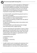 ATI RN COMMUITY HEALTH NURSING EXAM &vert; NEWEST ACTUAL EXAM COMPLETE QUESTIONS AND VERIFIED ANSWERS GRADED A&plus; &vert; 100&percnt; PASS &vert; 2025 UPDATE&excl;