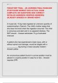FISDAP EMT FINAL - JB LEARNING FINAL EXAM AND  STUDYGUIDE NEWEST 2025 ACTUAL EXAM  COMPLETE 300 QUESTIONS AND CORRECT  DETAILED ANSWERS &lpar;VERIFIED ANSWERS&rpar;  &vert;ALREADY GRADED A&plus;&sol; BRAND NEW&excl;&excl;&excl;