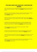 PFHS FINAL EXAM STUDY GUIDE PART 1 QUESTIONS AND ANSWERS