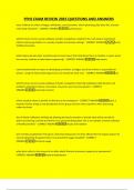 PFHS EXAM REVIEW 2025 QUESTIONS AND ANSWERS