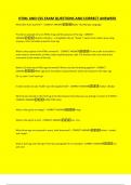 HTML AND CSS EXAM QUESTIONS AND CORRECT ANSWERS
