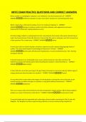 MHTC EXAM PRACTICE QUESTIONS AND CORRECT ANSWERS