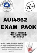 AUI4862 LATEST EXAM PACK 2025 &lbrace;DETAILED QUESTIONS AND ANSWERS&rcub;