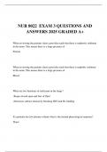 NUR 8022  EXAM 3 QUESTIONS AND ANSWERS 2025 GRADED A&plus;