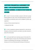 CAPSTONE FUNDAMENTALS ASSESSMENT TEST BANK &sol; 100&percnt; ACCURATE EXAM QUESTIONS & VERIFIED ANSWERS &sol; ULTIMATE STUDY GUIDE FOR SUCCESS
