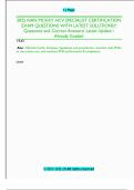 HCV Specialist Certification Exam &ndash; Nan McKay 2025 &ndash; Complete Practice Questions with Verified Answers