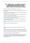 LTC &sol; MEDICARE &ndash; NC NORTH CAROLINA  MEDICARE SUPPLEMENT & LONG TERM CARE FINAL EXAM 2025 LATEST&period; 