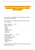 WFA CERTIFICATION QUESTIONS AND ACCURATE ANSWERS DESIGNED TO SIMULATE THE REAL TEST EXPERIENCE