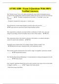 AVMG 4200 - Exam 2-Questions With 100&percnt; Verified Answers&period;