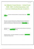Ga Adjuster Exam Review &sol; Actual Exam With 100&percnt; Verified Questions And Correct Solutions&vert; Already Graded A&plus;
