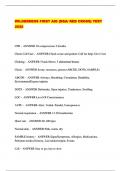 WILDERNESS FIRST AID &lpar;BSA&sol; RED CROSS&rpar; TEST 2025