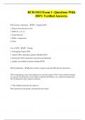 BCH 5413 Exam 1 -Questions With 100&percnt; Verified Answers&period;