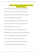 BCH 371 Exam 3-Questions With 100&percnt; Verified Answers&period;