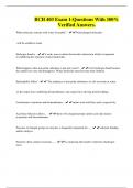 BCH 403 Exam 1-Questions With 100&percnt; Verified Answers
