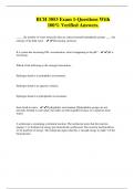 BCH 3053 Exam 1-Questions With 100&percnt; Verified Answers