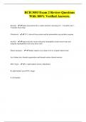 BCH 3053 Exam 2 Review-Questions With 100&percnt; Verified Answers