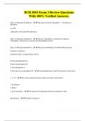 BCH 3053 Exam 3 Review-Questions With 100&percnt; Verified Answers&period;