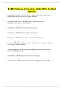 BCH 371 Exam 2-Questions With 100&percnt; Verified Answers&period;