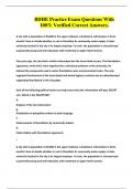BDHE Practice Exam Questions With 100&percnt; Verified Correct Answers&period;