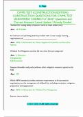 CWMS Test &lpar;Construction Edition&rpar; &ndash; Wildland Fire Mitigation and Building Standards &ndash; Complete Answer Key 2025&sol;2026