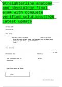 Straighterline &vert; anatomy and physiology &vert; final exam with complete verified solutions &vert; 2025 latest update&period;docx