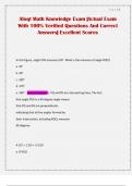 Afoqt Math Knowledge Exam &vert;Actual Exam With 100&percnt; Verified Questions And Correct Answers&vert; Excellent Scores
