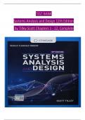 TEST BANK Systems Analysis and Design 12th Edition All Chapters 1 to 12 complete Verified editon