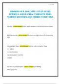 HONDROS NUR 160 EXAM 1 STUDY GUIDE&semi; VERSION A AND B ACTUAL EXAM WITH 100&percnt; VERIFIED QUESTIONS AND CORRECT SOLUTIONS