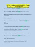NURS 390 Exam 1 UPDATED   Exam  Questions and CORRECT Answers 