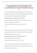 2025-2026 HESI MENTAL HEALTH ENTRY EXAM TESTBANK&vert;ACTUAL 400&plus;QUESTIONS AND ANSWERS&vert;BRAND NEW UPDATE&vert;ALREADY GRADED A&plus;