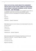 WGU C239 ACTUAL EXAM OBJECTIVE ASSESMENT AND PA WITH STUDY GUIDE COMPLETE QUESTIONS AND CORRECT DETAILED ANSWERS LATEST UPDATE THIS YEAR - JUST RELEASED