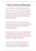 CONNECTICUT LIFE AND HEALTH INSURANCE EXAM 2025-2026&vert;REAL 150QUESTIONS AND ANSWERS&vert;A&plus;GRADE
