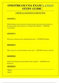  ONESTREAM COA EXAM STUDY GUIDE QUESTIONS AND ANSWERS 2025