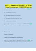 CSWA &ndash; Simulation UPDATED  ACTUAL   Exam Questions and CORRECT Answers 