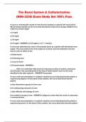 The Renal System & Catheterization &lpar;NSG-3230&rpar; Exam Study Set 100&percnt; Pass 