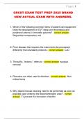 CRCST EXAM TEST PREP 2025 BRAND  NEW ACTUAL EXAM WITH ANSWERS&period; 