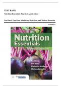 Test Bank - Nutrition Essentials&colon; Practical Applications&comma; 1st Edition &lpar;Insel&comma; 2024&rpar;&comma; Chapter 1-12 &plus; Spotlight Chapters &vert; All Chapters