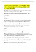 CLG 0010 DOD PURCHASE CARD EXAM PREP &vert; 100&percnt; CORRECT Q&A FOR GUARANTEED PASS &lpar;LATEST UPDATE&rpar;