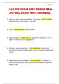 NYS CIC EXAM 2025 BRAND NEW  ACTUAL EXAM WITH ANSWERS&period; 