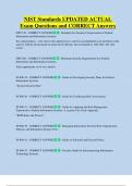 NIST Standards UPDATED ACTUAL   Exam Questions and CORRECT Answers 