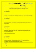  NAUI INSTRUCTOR EXAM QUESTIONS AND ANSWERS 2025