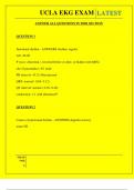  UCLA EKG EXAM QUESTIONS AND ANSWERS 2025