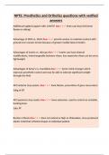 NPTE&colon; Prosthetics and Orthotics questions with verified answers