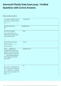 Internachi Florida State Exam prep &sol; Verified Questions with Correct Answers&period;