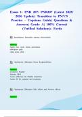 Exam 1&colon; PNR 207&sol; PNR207 &lpar;Latest 2025&sol; 2026 Update&rpar; Transition to PN&sol;VN Practice &ndash; Capstone Guide&vert; Questions & Answers&vert; Grade A&vert; 100&percnt; Correct &lpar;Verified Solutions&rpar;- Fortis