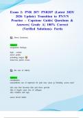 Exam 2&colon; PNR 207&sol; PNR207 &lpar;Latest 2025&sol; 2026 Update&rpar; Transition to PN&sol;VN Practice &ndash; Capstone Guide&vert; Questions & Answers&vert; Grade A&vert; 100&percnt; Correct &lpar;Verified Solutions&rpar;- Fortis