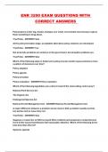 ENR 3200 EXAM QUESTIONS WITH CORRECT ANSWERS 