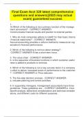 Final Exam Acct 320 latest comprehensive  questions and answers&vert;&vert;2025 may actual  exam&vert; guaranteed success 
